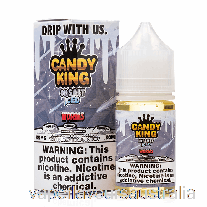 Vape Flavours Australia ICED Worms - Candy King On Salt - 30mL 35mg